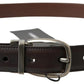 Dolce & Gabbana Elegant Leather Belt with Metal Buckle