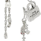 Silver Cats Out Of The Bag Earrings