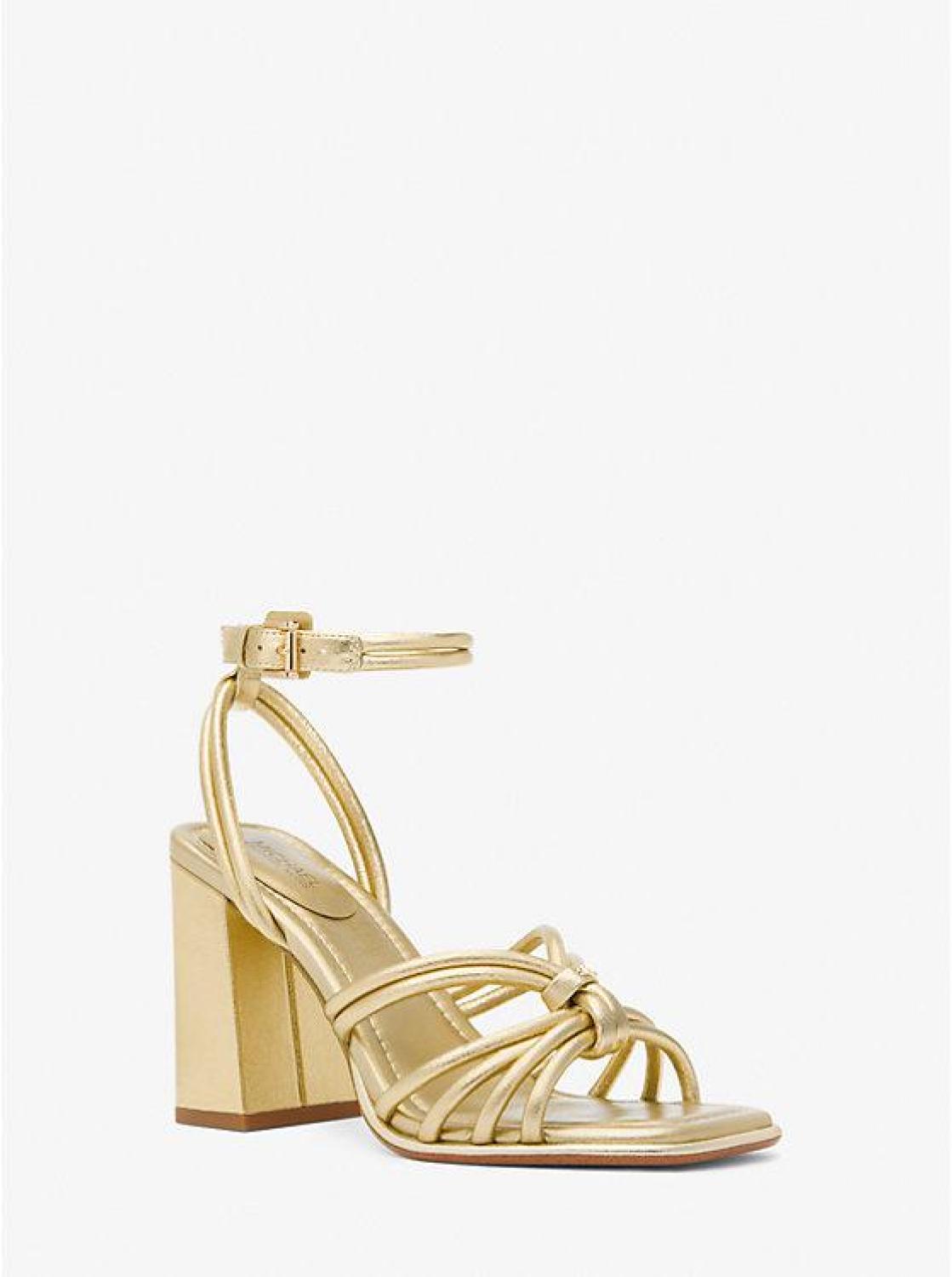 Astra Metallic Leather Sandal