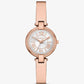 Mini Laney Rose Gold-Tone Bangle Watch