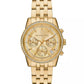 Women's Mini Ritz Chronograph Gold-Tone Stainless Steel Watch, 35mm