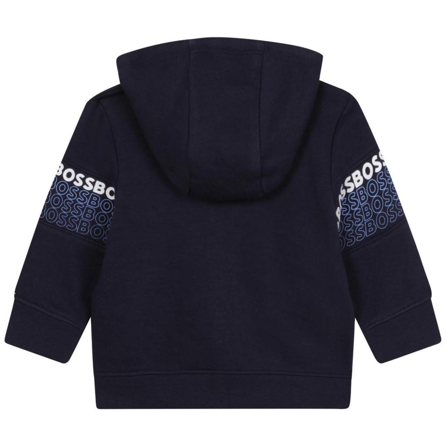 Navy Blue Logo Zip Up Top