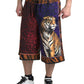 Dolce & Gabbana Chic Multicolor Bermuda Shorts with Exotic Print