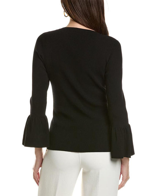 Scoop Ruffle Top
