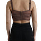 Dolce & Gabbana Elegant Cropped Silk Blend Top