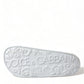 Dolce & Gabbana Elegant White Logo Slides