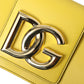 Dolce & Gabbana Exquisite Yellow Leather Eyewear Case