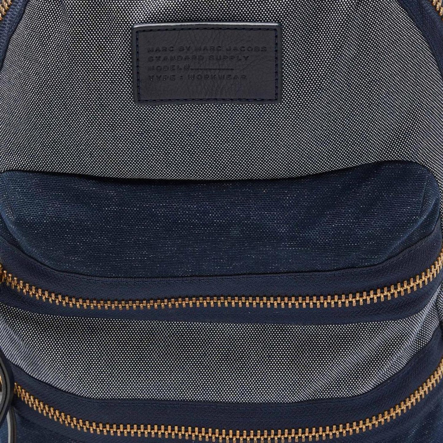 Marc By Marc Jacobs Two Tone Denim Double Zip Backpack