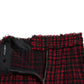 Dolce & Gabbana Tantalizing Tartan High-Waist Mini Skirt
