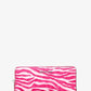 Jet Set Travel Zebra Print Calf Hair Continental Wallet