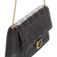 FENDI Baguette FF Leather Wallet On Chain