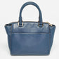 Michael Kors Navy Blue Leather Hudson Satchel