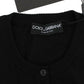 Dolce & Gabbana Elegant Black Wool Cardigan Sweater