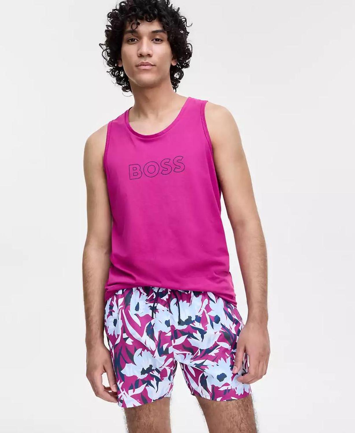 Men's Abstract Floral 5" Swim Shorts