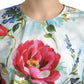Dolce & Gabbana Chic Floral Round Neck Cotton Top