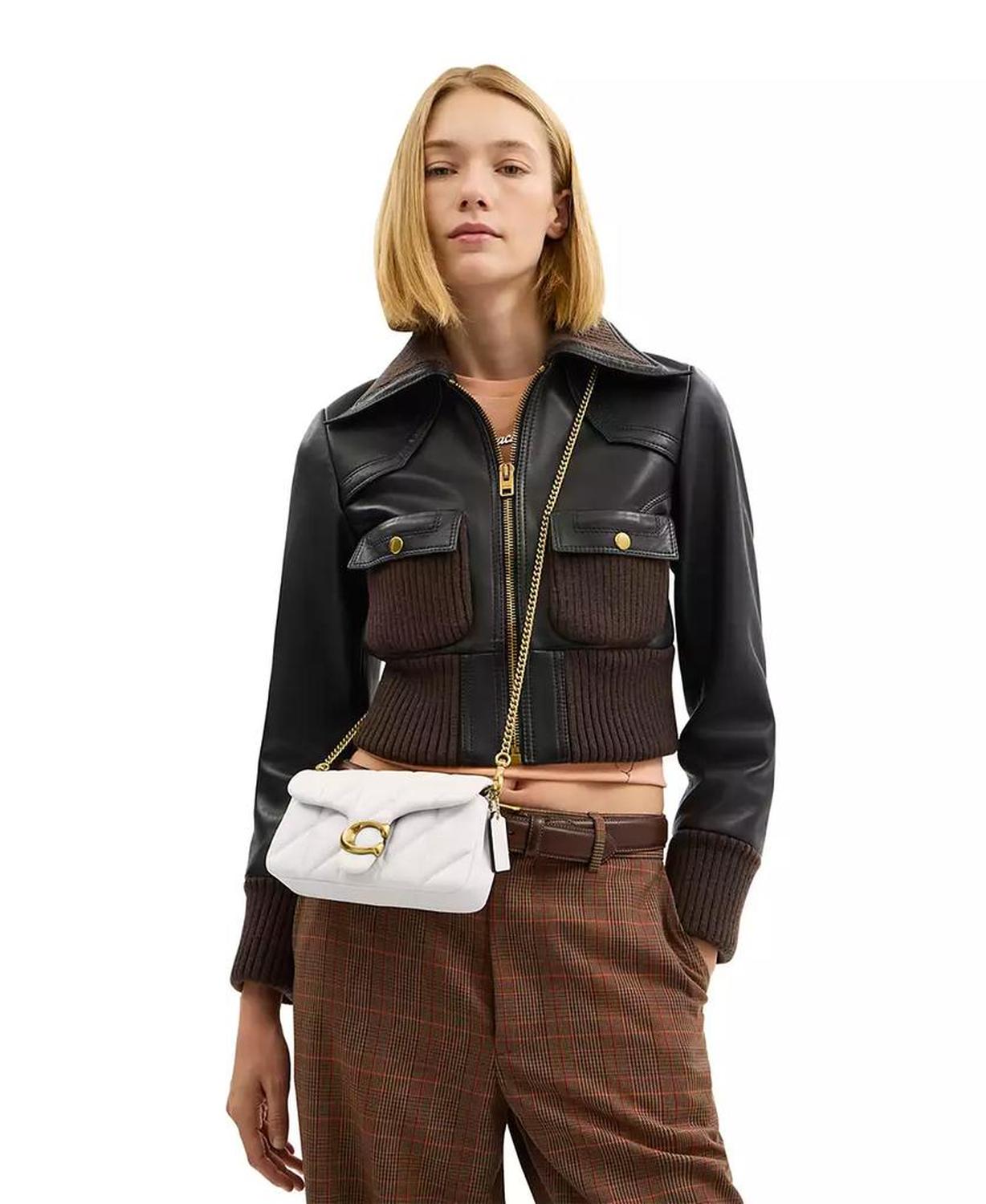 Quilted Mini Tabby Chain Crossbody Bag 19