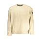 Calvin Klein Chic Beige Crew Neck Sweater with Contrast Details