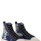 Marc Jacobs The Rip And Tear Denim Lace-Up Sneakers