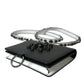 Dolce & Gabbana Elegant Crystal-Embellished Leather Card Holder