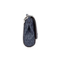 Michael Kors Jet Set Medium Navy Blue PVC Convertible Pouchette Crossbody Bag
