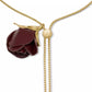 Cubic Zirconia Rose Buds Wrap Necklace