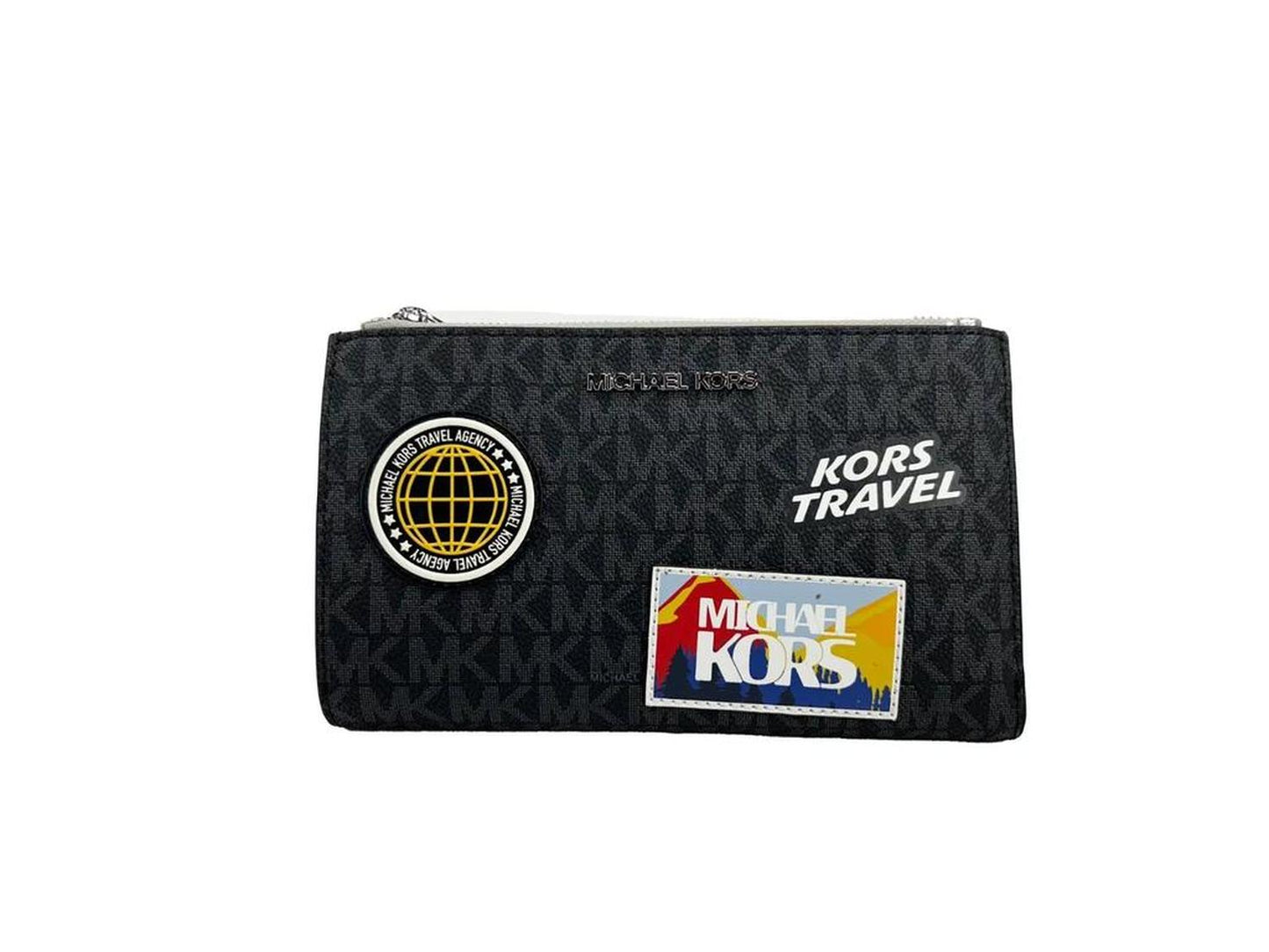 Jet Set Travel Double Zip Wristlet Women's Wallet