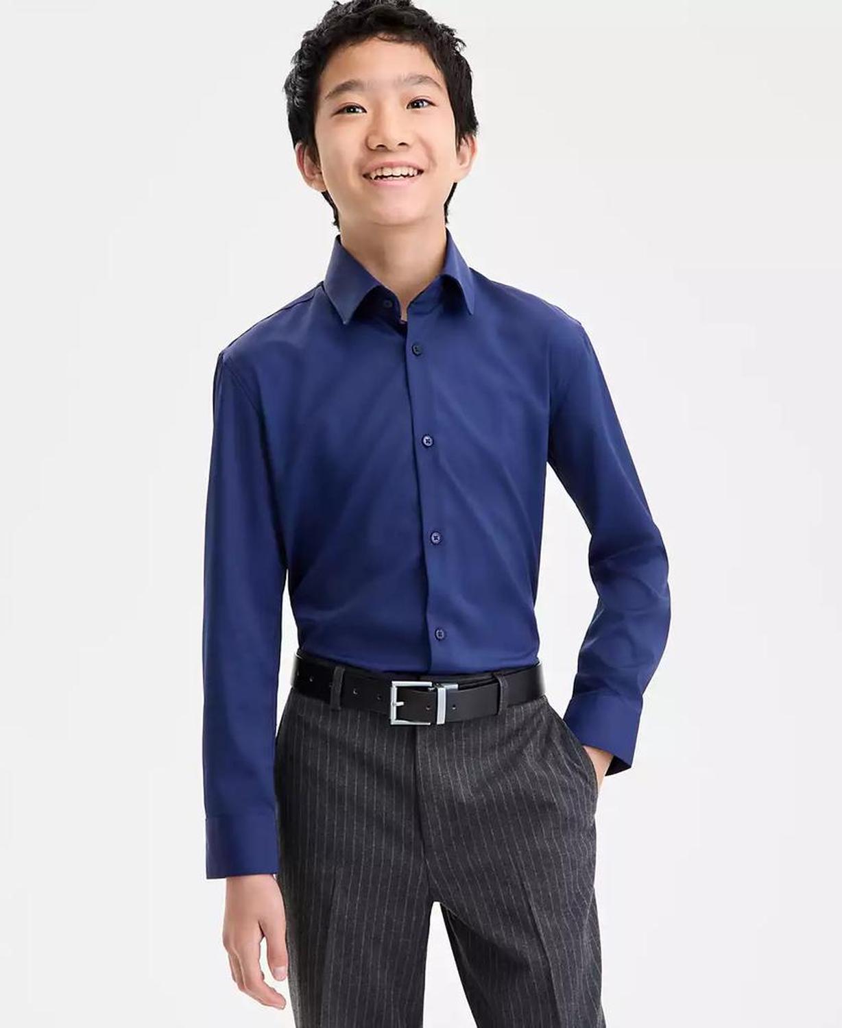 Michael Kors Boys 8-20 Long-Sleeve Dress Shirt