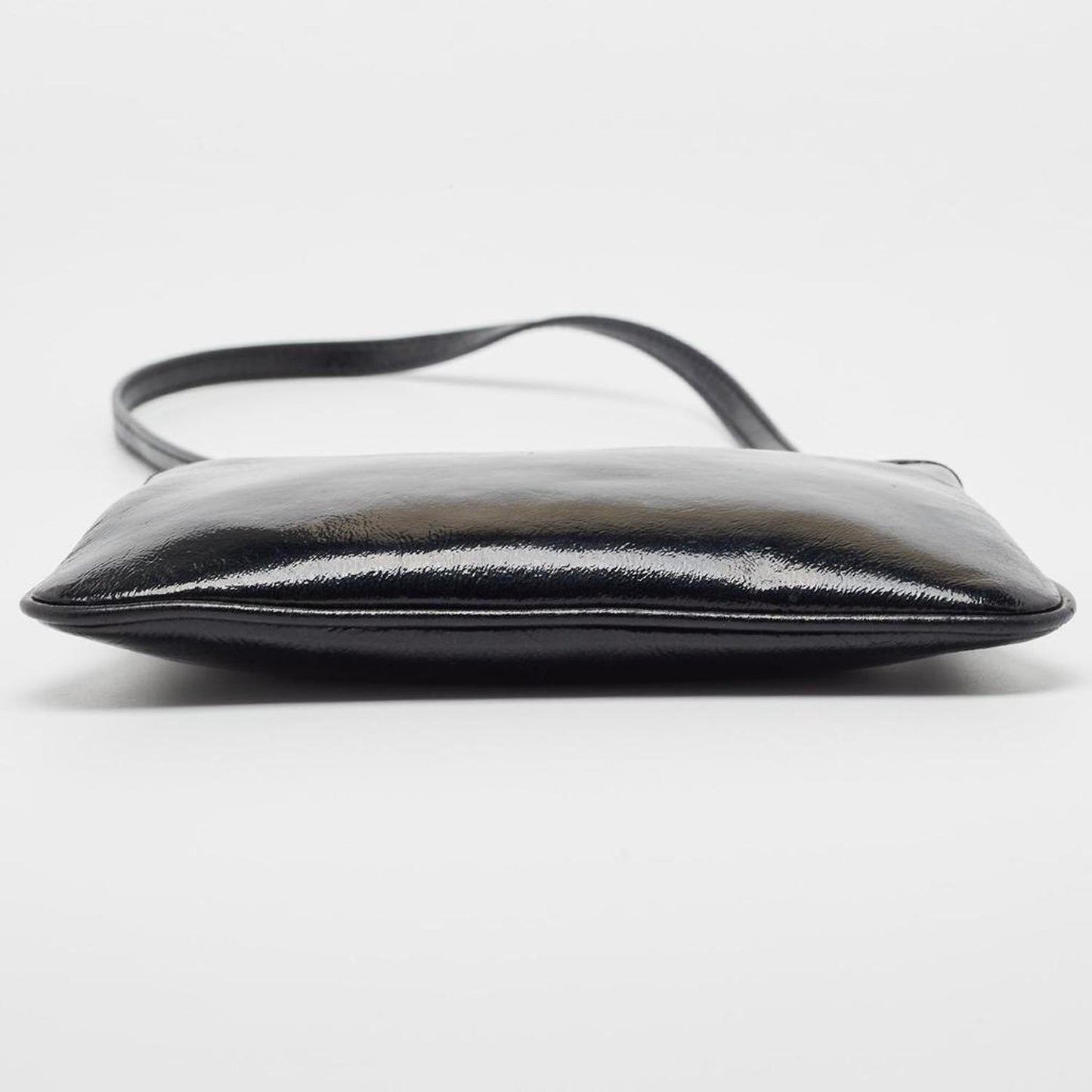 Michael Kors Black Patent Leather Zip Crossbody Bag