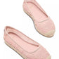 Women's Pearl Fishnet Espadrille Flats