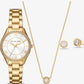 Mini Lauryn Gold-Tone Watch and Jewelry Gift Set