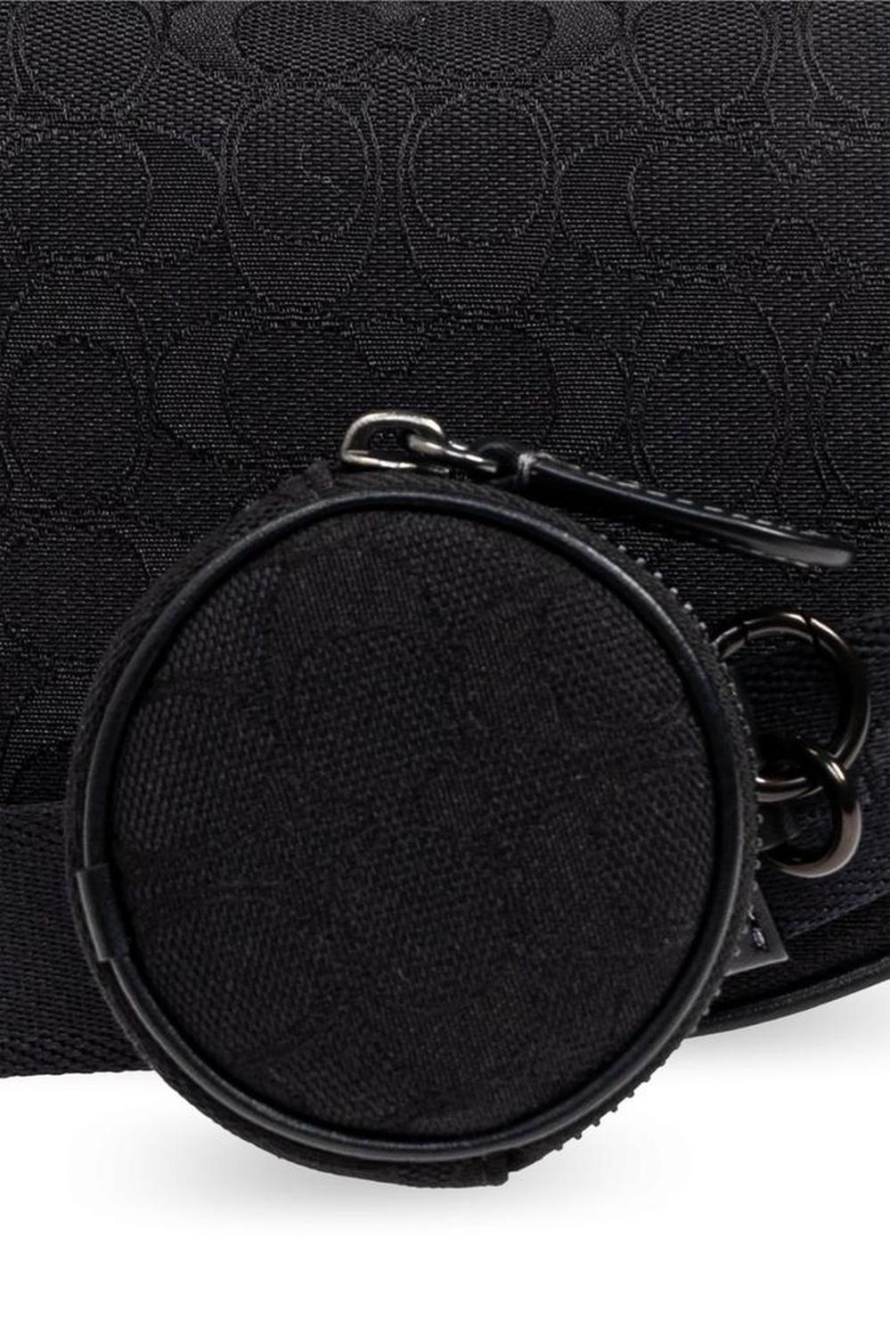 Coach Monogrammed Zipped Shoulder Bag