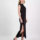 Women's Off-The-Shoulder Slit Maxi Dress