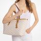 Quinn Large Logo Jacquard Tote Bag with Pouch