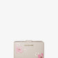 Jet Set Medium Floral Embellished Signature Logo Bi-Fold Wallet