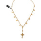 Dolce & Gabbana Gold Tone Chain Brass Beaded Statement Sicily Necklace