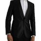 Dolce & Gabbana Black MARTINI Single Breasted Coat Blazer