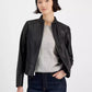 Women's Zip-Front Leather Jacket