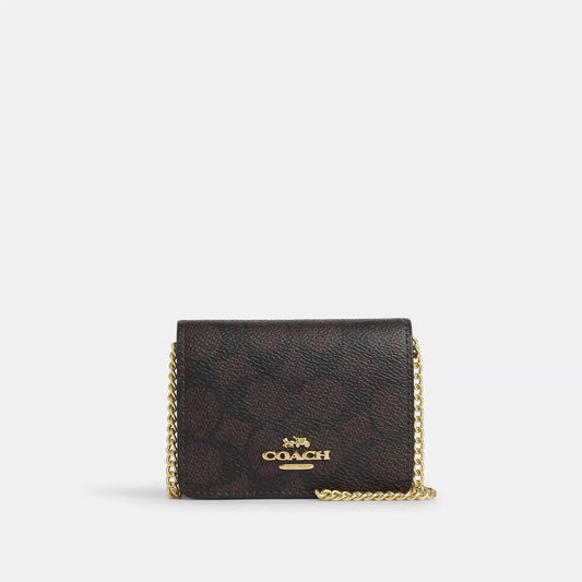 Mini Wallet On A Chain In Signature Canvas
