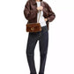 Quilted Tabby Medium Suede Shoulder Bag 26