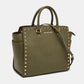 Michael Kors Studded Leather Large Selma Satchel