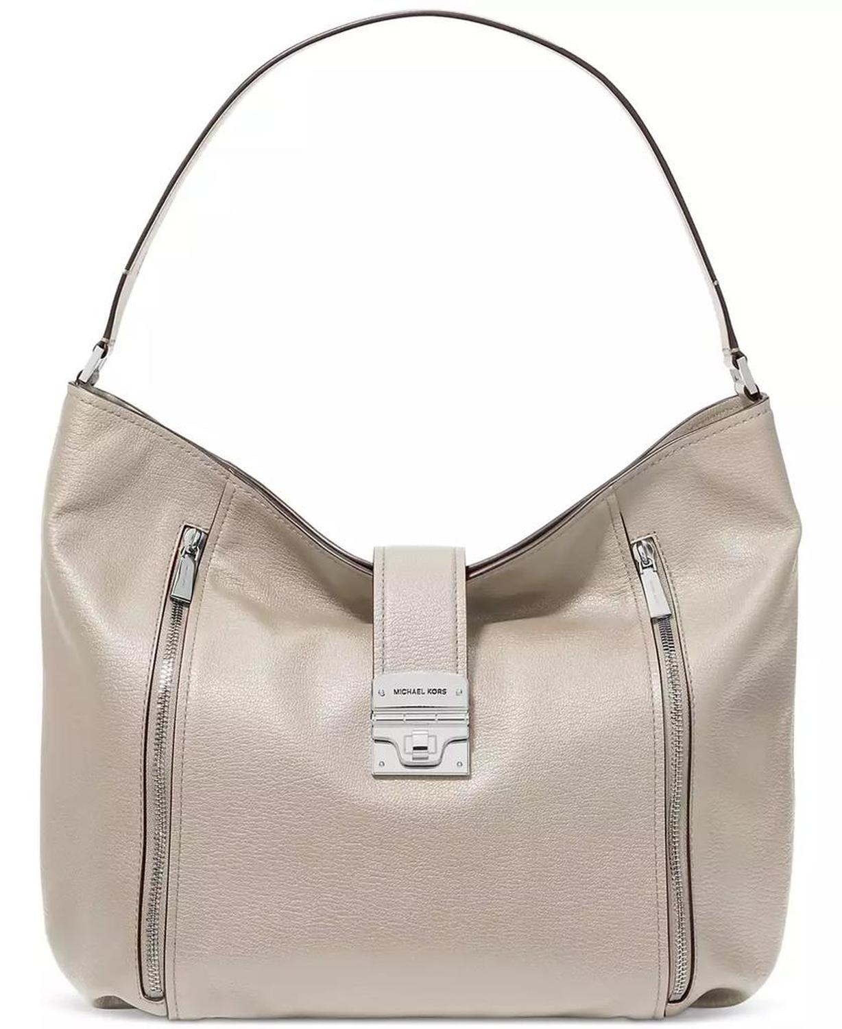 Extra Large Leather Hobo Shoulder Bag