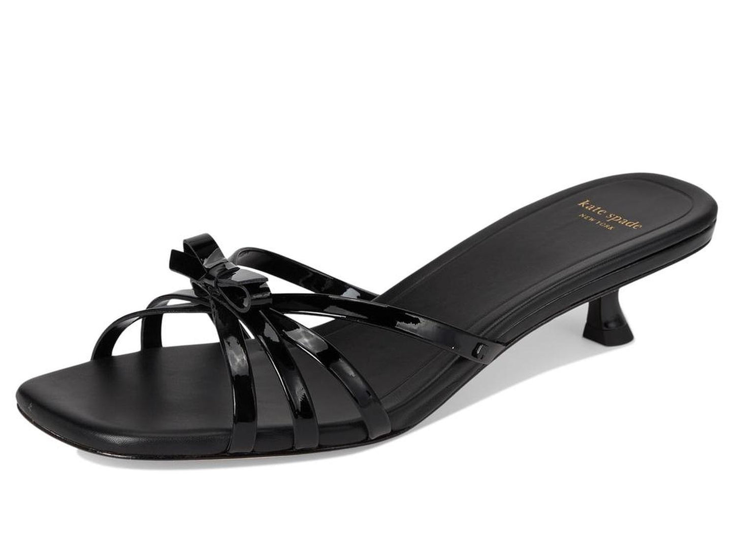 Carolina Patent Leather Kitten Heel Sandal