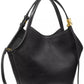 Deco Medium Leather Tulip Tote Bag