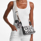 Jet Set Small Sequined Floral Print Crossbody Bag with Case for Apple Airpods Pro®
