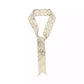 Textured Signature Print Silk Skinny Scarf