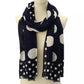 Women's Breezy Dot Viscose Oblong Scarf