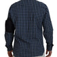 Dsquared² Multicolor Black Arm Plaid Men Long Sleeves Shirt