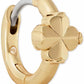Spade Flower Huggie Earrings