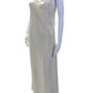Polo Ralph Lauren Womens Satin Scoop Neck Sleeveless Dress Light Gold