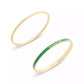 Gold Plated Duo Bangle Bracelet Set